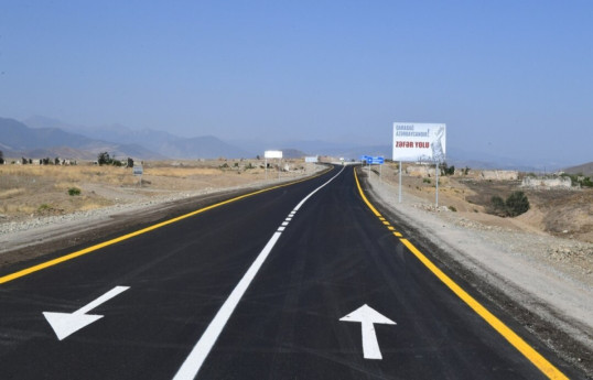 Road connecting Shusha and Fuzuli Airport highway scheduled to be ready in the quarter of next year
