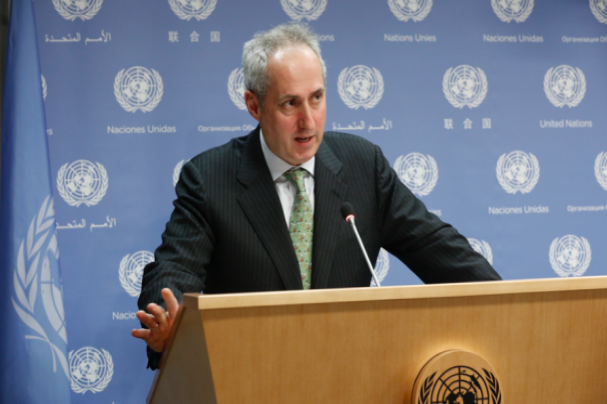 Stephane Dujarric, Spokesperson for the UN secretary-general