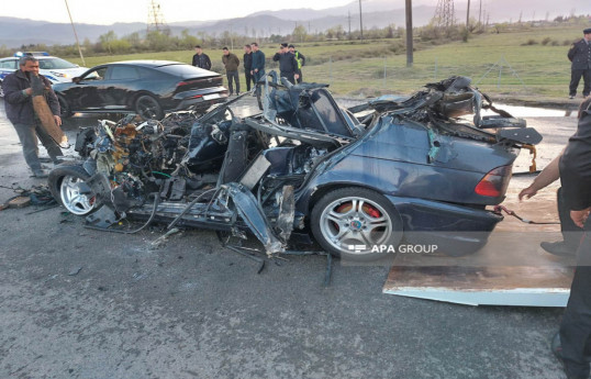 As a result of crash in Azerbaijan's Astara, three members of family burned to death-PHOTO 
