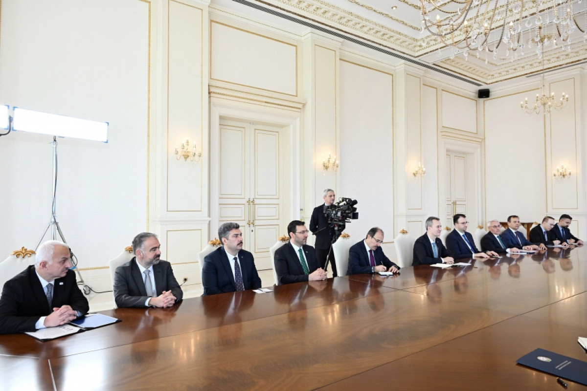 President Ilham Aliyev received Turkish delegation led by President of Secretariat of Defense Industries-UPDATED 