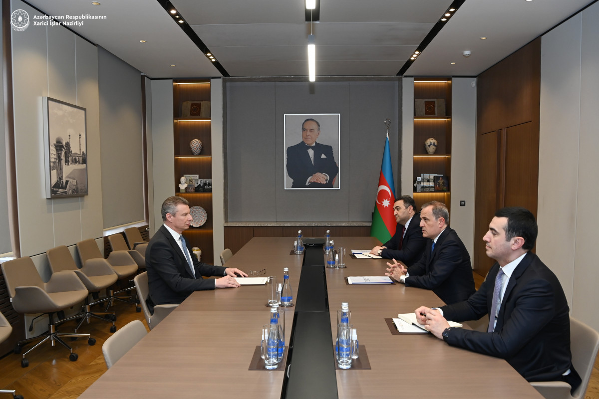 Azerbaijan`s FM meets with outgoing Ukrainian ambassador