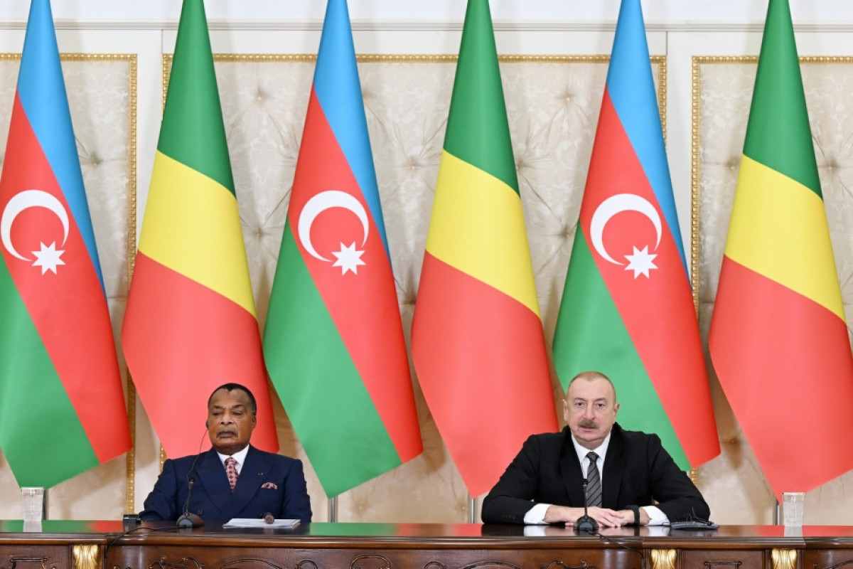 Azerbaijani, Congolese Presidents made press statements -UPDATED 