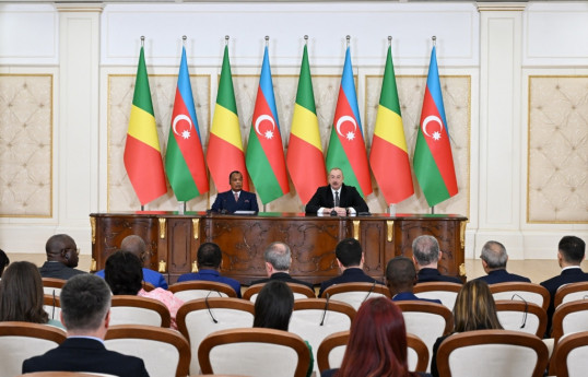 Azerbaijani, Congolese Presidents made press statements -UPDATED 