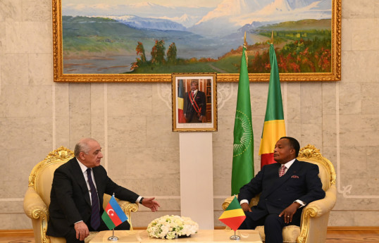 Prime Minister of the Republic of Azerbaijan Ali Asadov and President of the Republic of the Congo Denis Sassou Nguesso