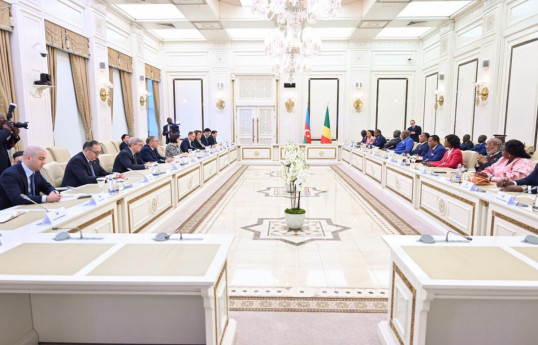 Speaker of Azerbaijani Parliament meets with Congolese President