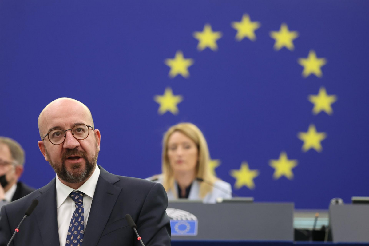The President of the European Council Charles Michel