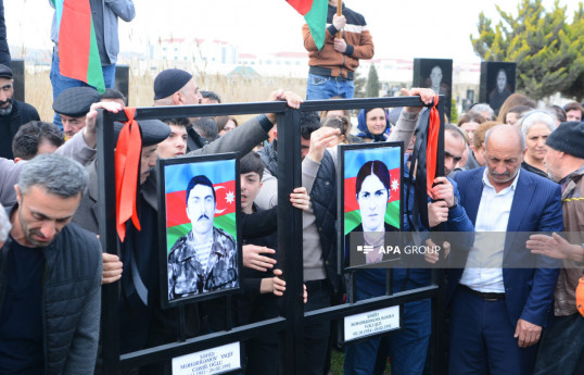 Remains of couple found in the mass grave in Azerbaijan's  Khojaly were buried-UPDATED -PHOTO -VIDEO 