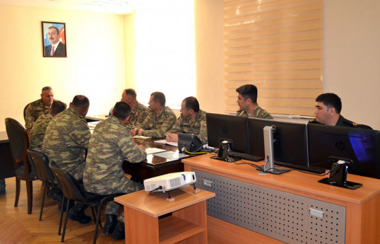 Command-staff exercise is held with servicemen of one of the military units, Azerbaijan's Defense Ministry says