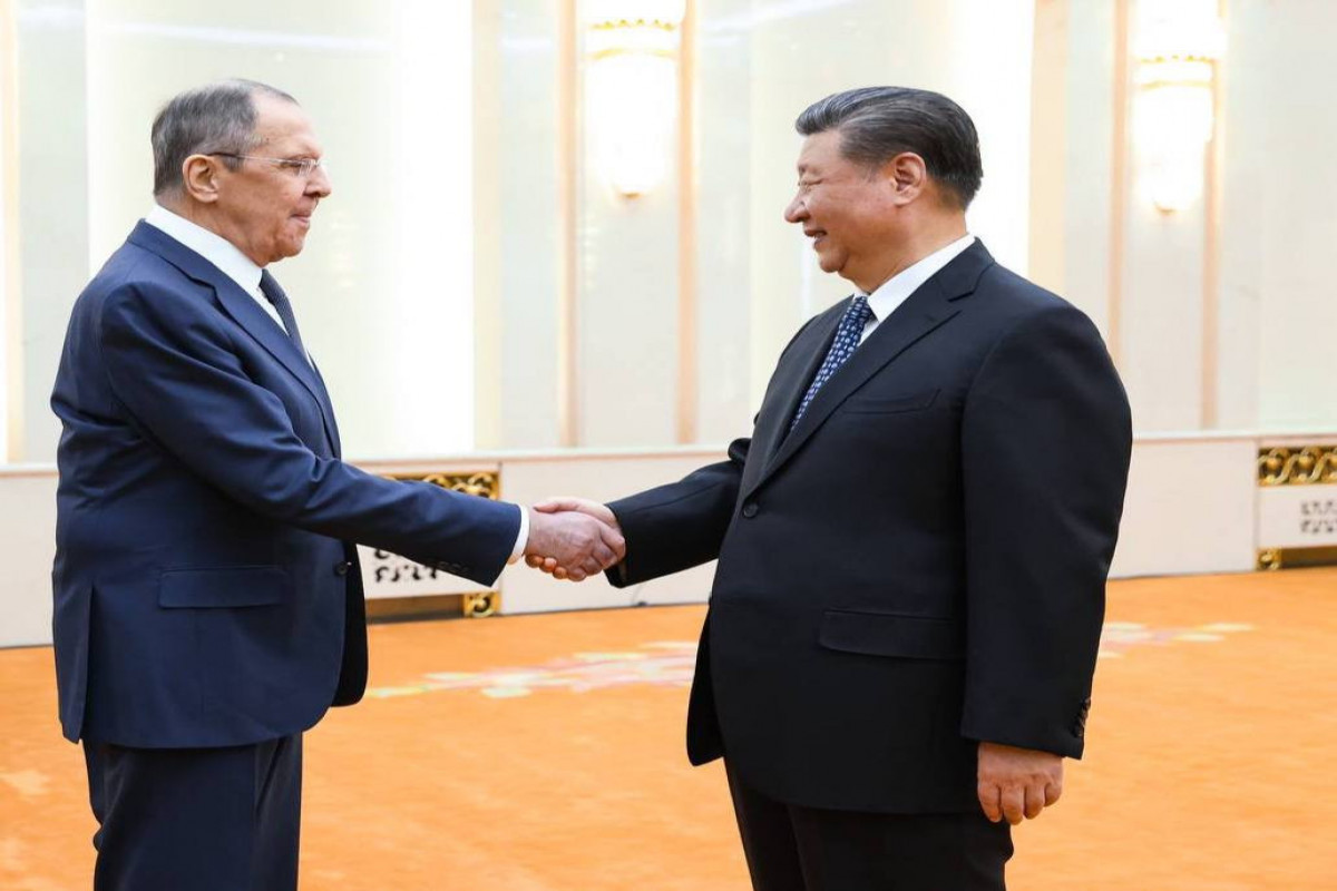 Sergey Lavrov, Minister of Foreign Affairs of Russian Federation and Xi Jinping, President of the People