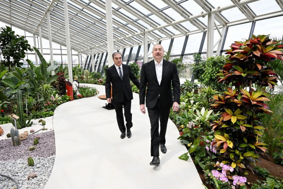 President Ilham Aliyev examined construction progress of Ecological Park Complex in Ganja city -UPDATED 