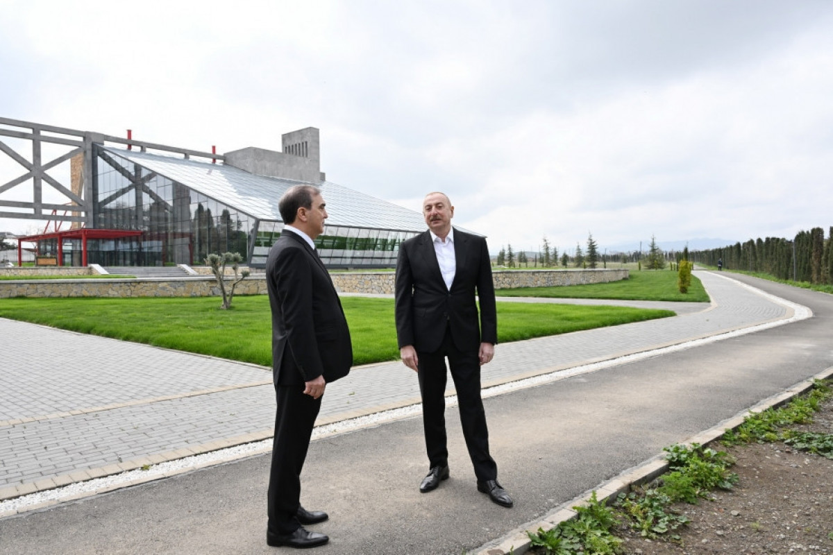President Ilham Aliyev examined construction progress of Ecological Park Complex in Ganja city -UPDATED 