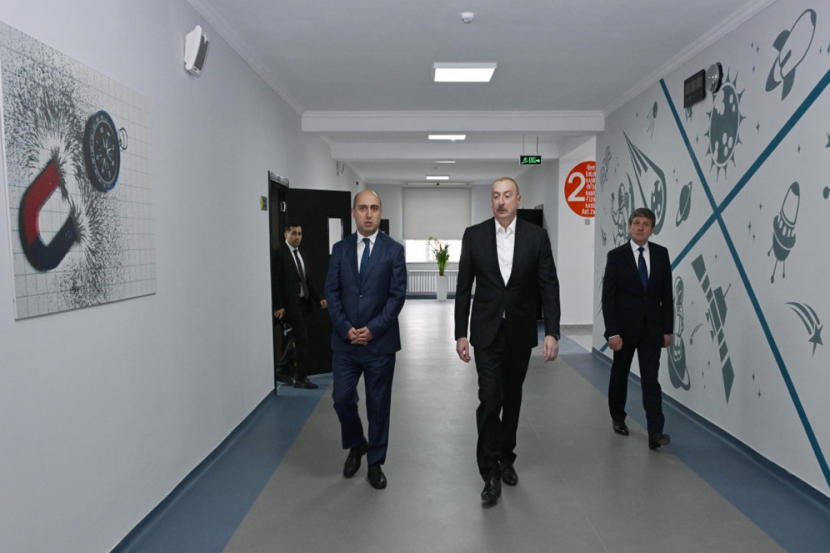 New building of secondary school in Bum settlement of Gabala was inaugurated-UPDATED 