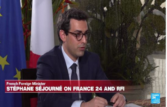 France's foreign minister Stephane Sejourne