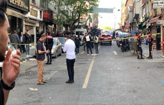 Turkish Police deploy to Beyoglu district, Istanbul, after shooting incident wounds several people in area