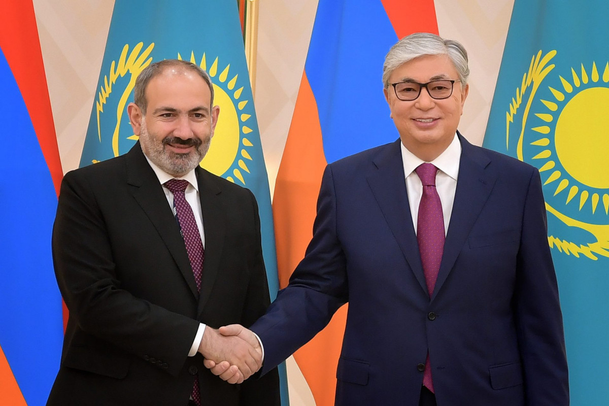 Nikol Pashinyan, the Prime Minister of Armenia and Kazakhstan’s President Kassym-Jomart Tokayev