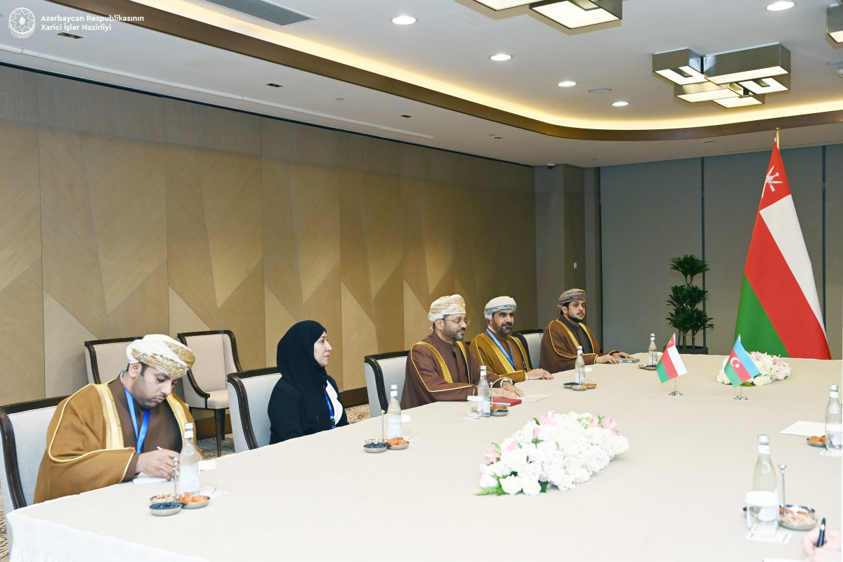 Azerbaijani FM met with Minister of Foreign Affairs of Oman