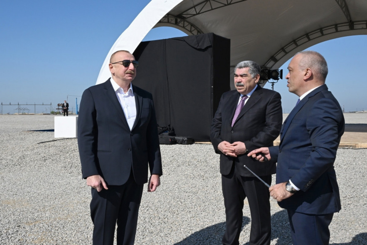Azerbaijani President laid foundation stone for Shirvan irrigation canal, addressed the event -UPDATED 