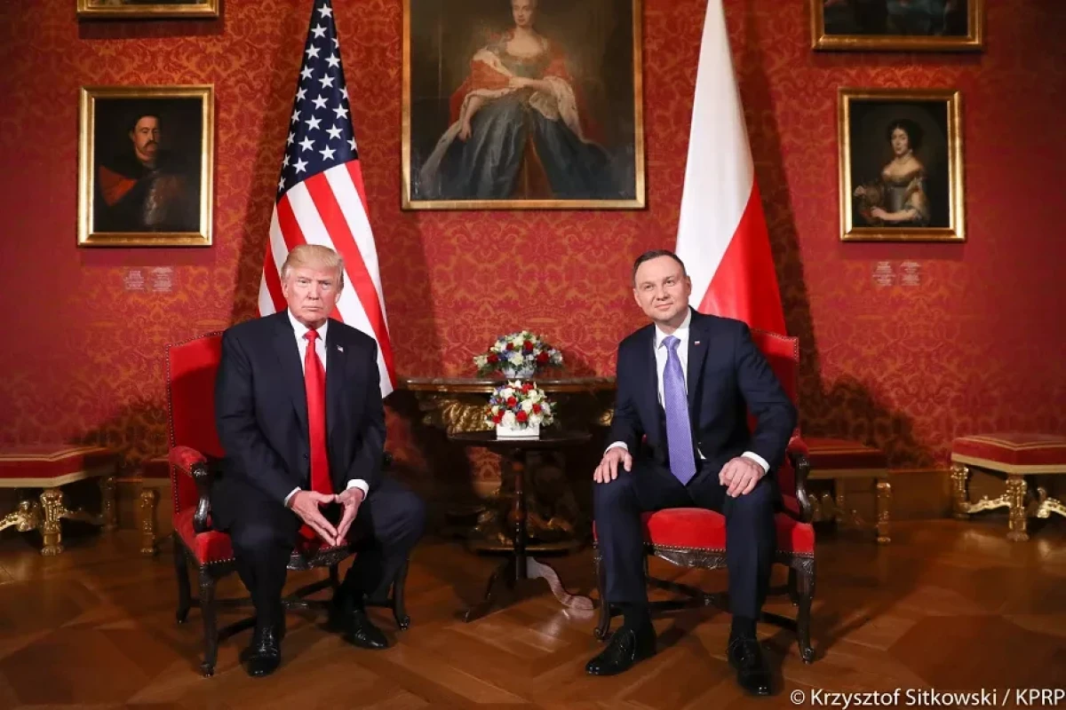 Donald Trump, former U.S. President and Andrzej Duda, President of the Republic of Poland