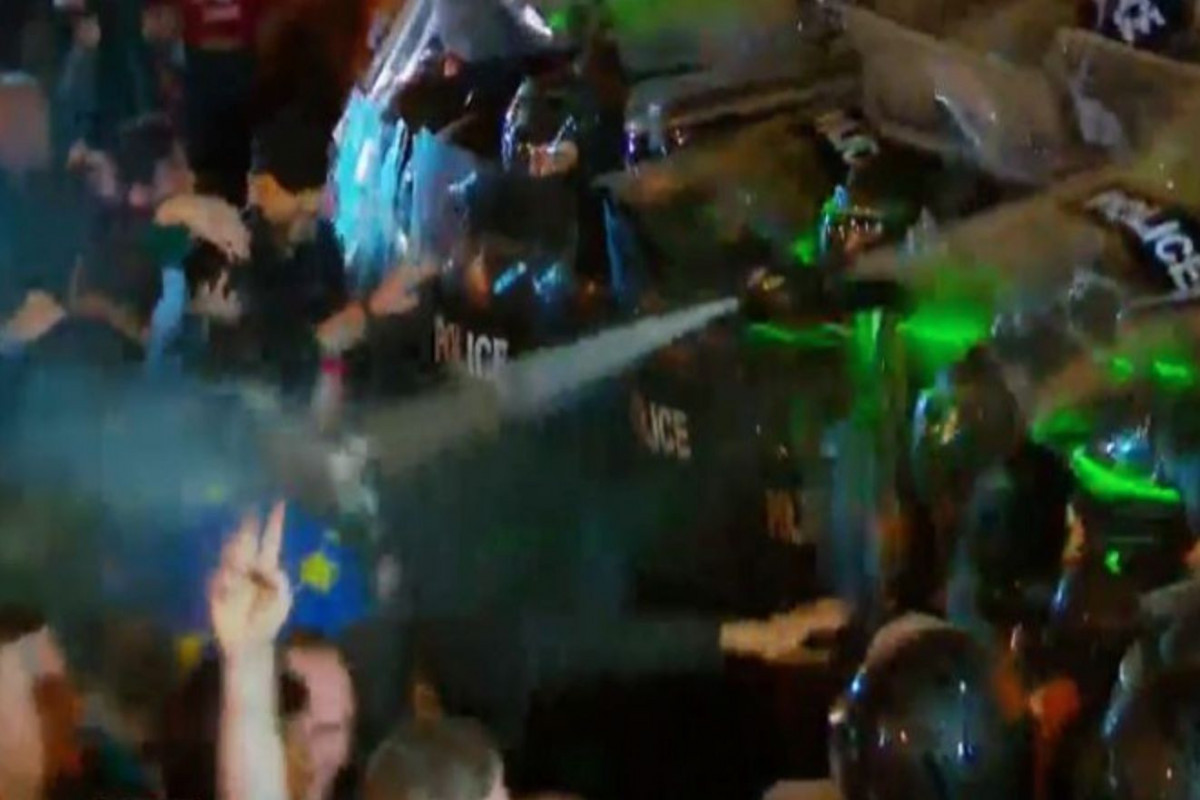 Special forces break up the action in Tbilisi, use tear gas-VIDEO 