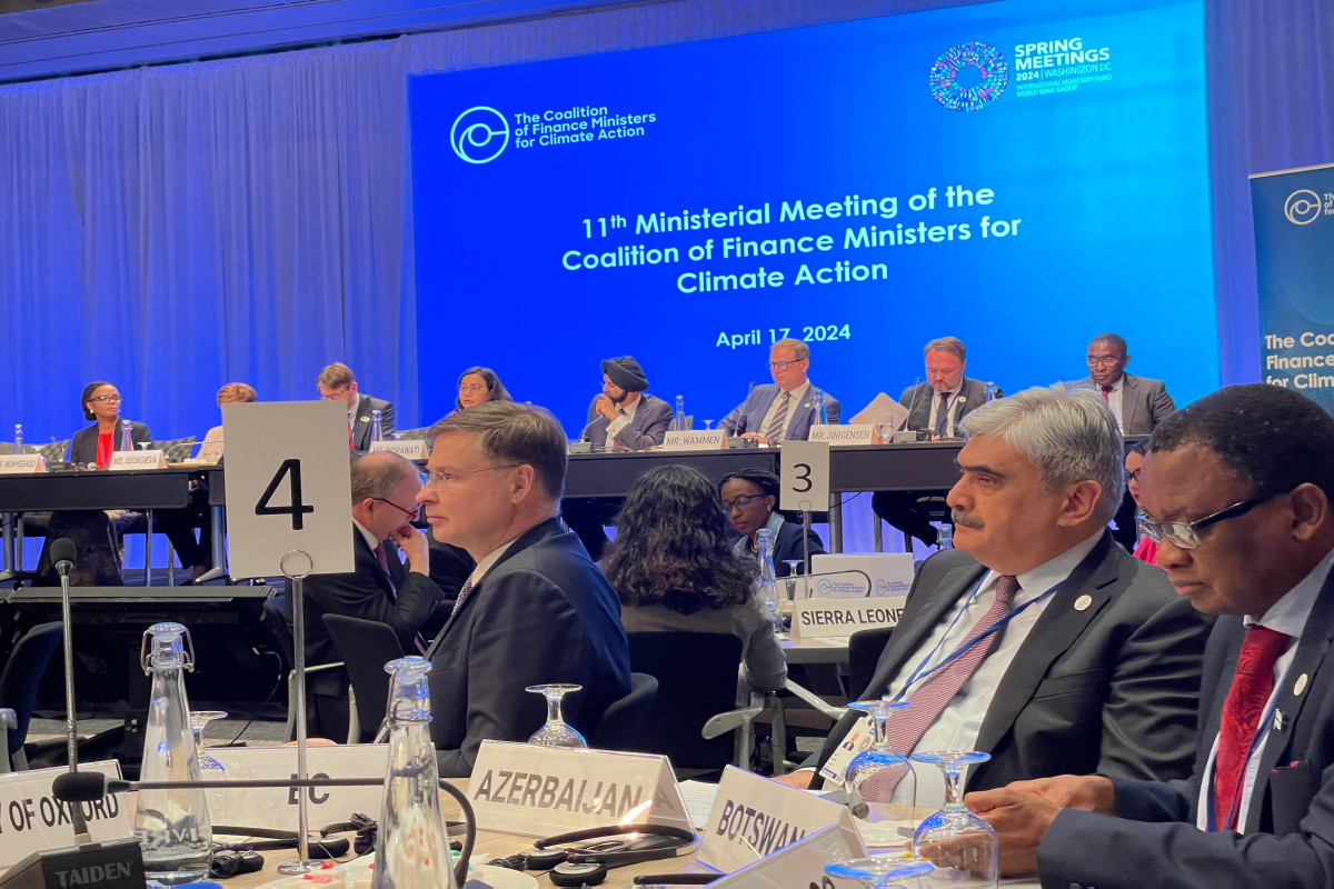 Azerbaijan was represented at 11th Ministerial Meeting of Coalition of Finance Ministers for Climate Action -PHOTO 