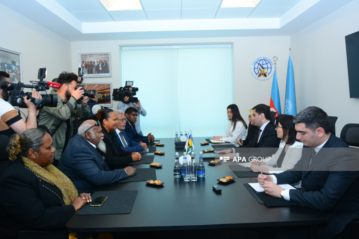 Baku Initiative Group's director met with delegation of New Caledonia Congress-PHOTO 