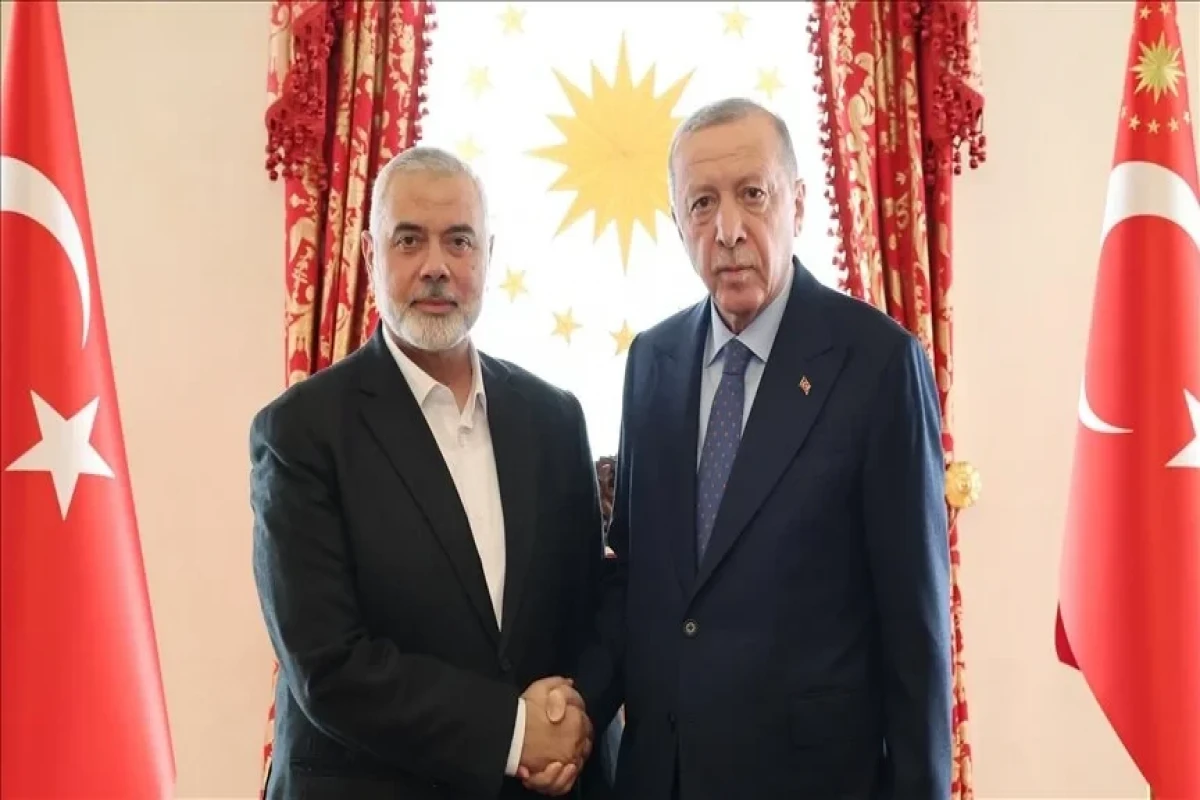 Turkish President receives Hamas chief in Istanbul