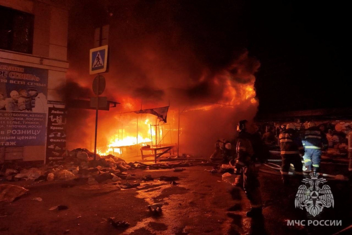 Fire in market in Astrakhan was localized