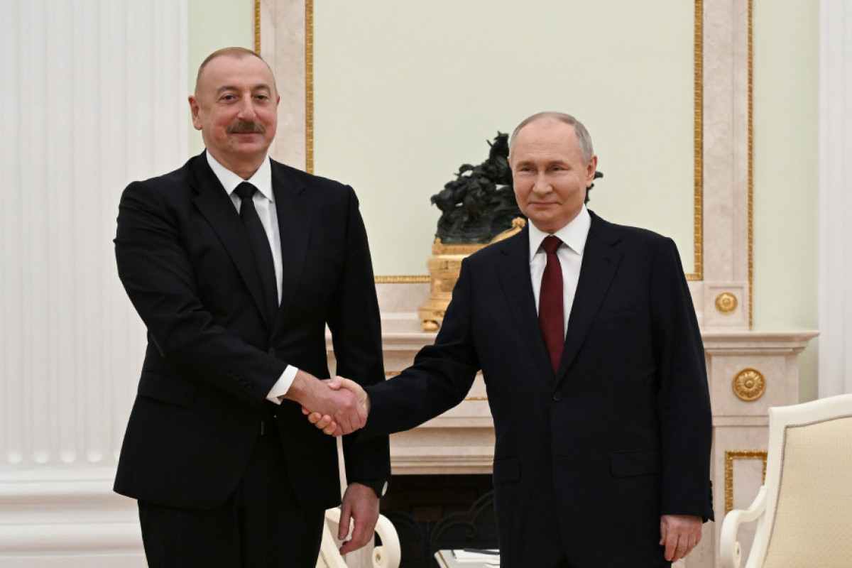 Ilham Aliyev, President of the Republic of Azerbaijan and Vladimir Putin, President of the Russian Federation