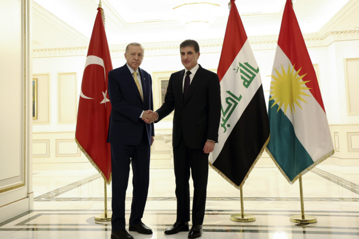 Turkish president meets counterpart from Kurdish Regional Government in Iraq-PHOTO 