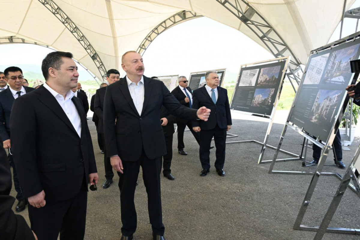 Presidents of Azerbaijan and Kyrgyzstan visited devastated areas of Fuzuli city and reviewed the city’s master plan-UPDATED 