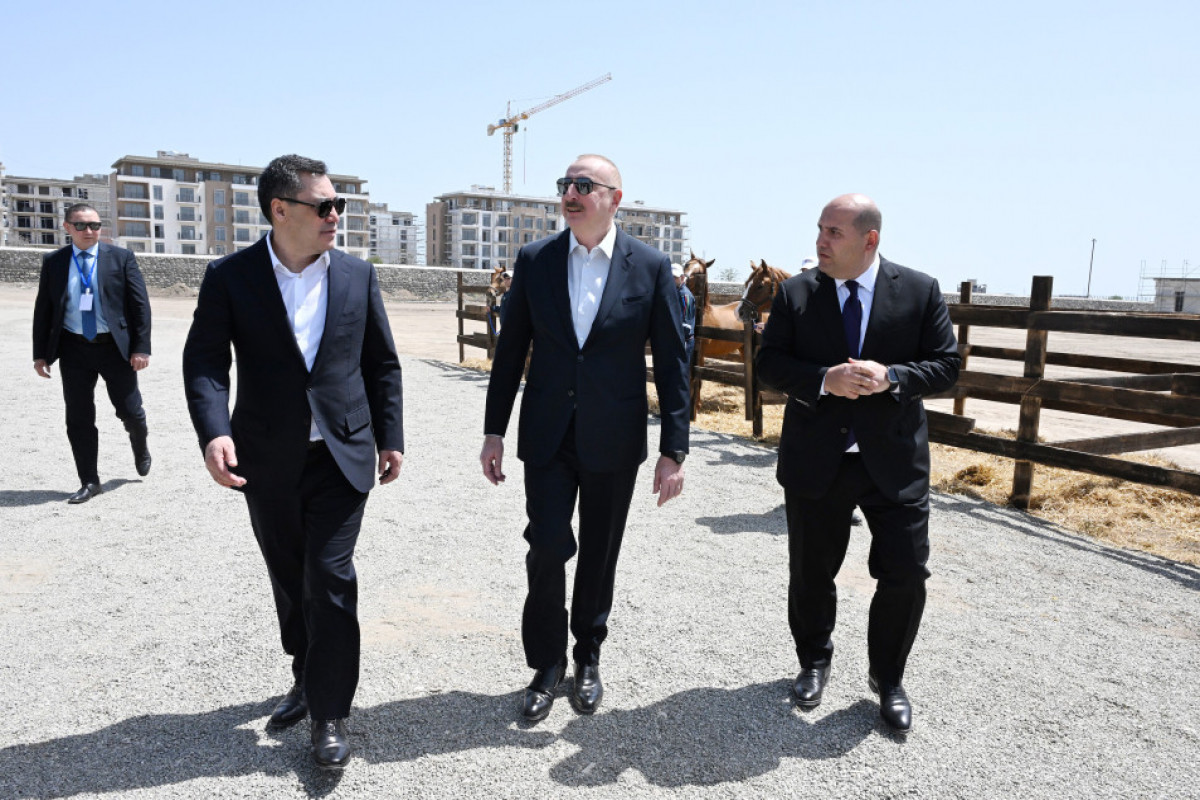 Presidents of Azerbaijan and Kyrgyzstan inspected ongoing works at Palace of Panahali Khan and Imarat complex in Aghdam-UPDATED 