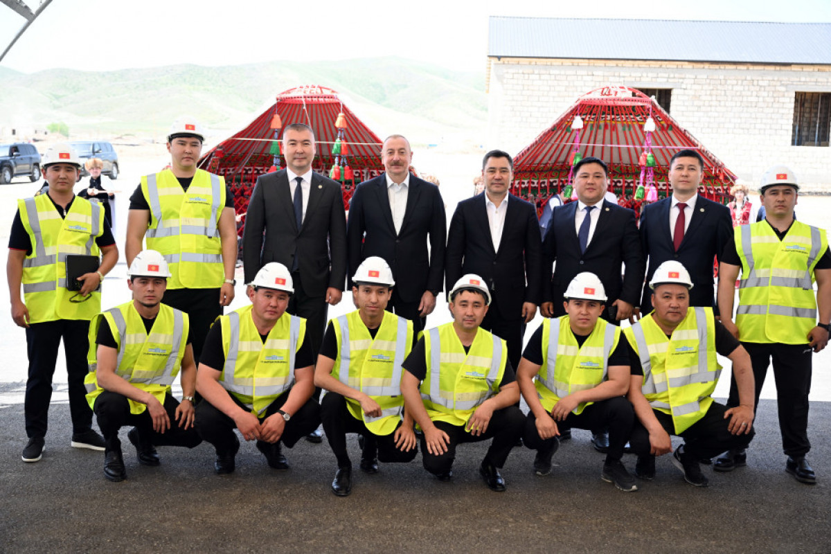 Presidents of Azerbaijan and Kyrgyzstan attended ground-breaking ceremony for secondary school of Khydyrli village in Aghdam -UPDATED 