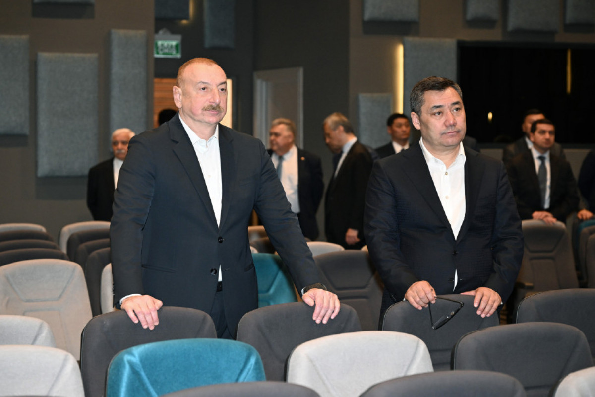 Presidents of Azerbaijan and Kyrgyzstan visited Aghdam Conference Center-UPDATED 