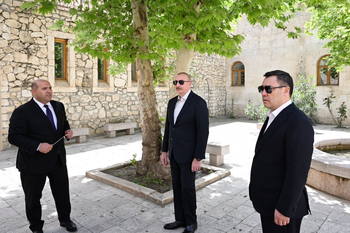 Presidents Ilham Aliyev and Sadyr Zhaparov toured Shahbulag Fortress in Aghdam-UPDATED 