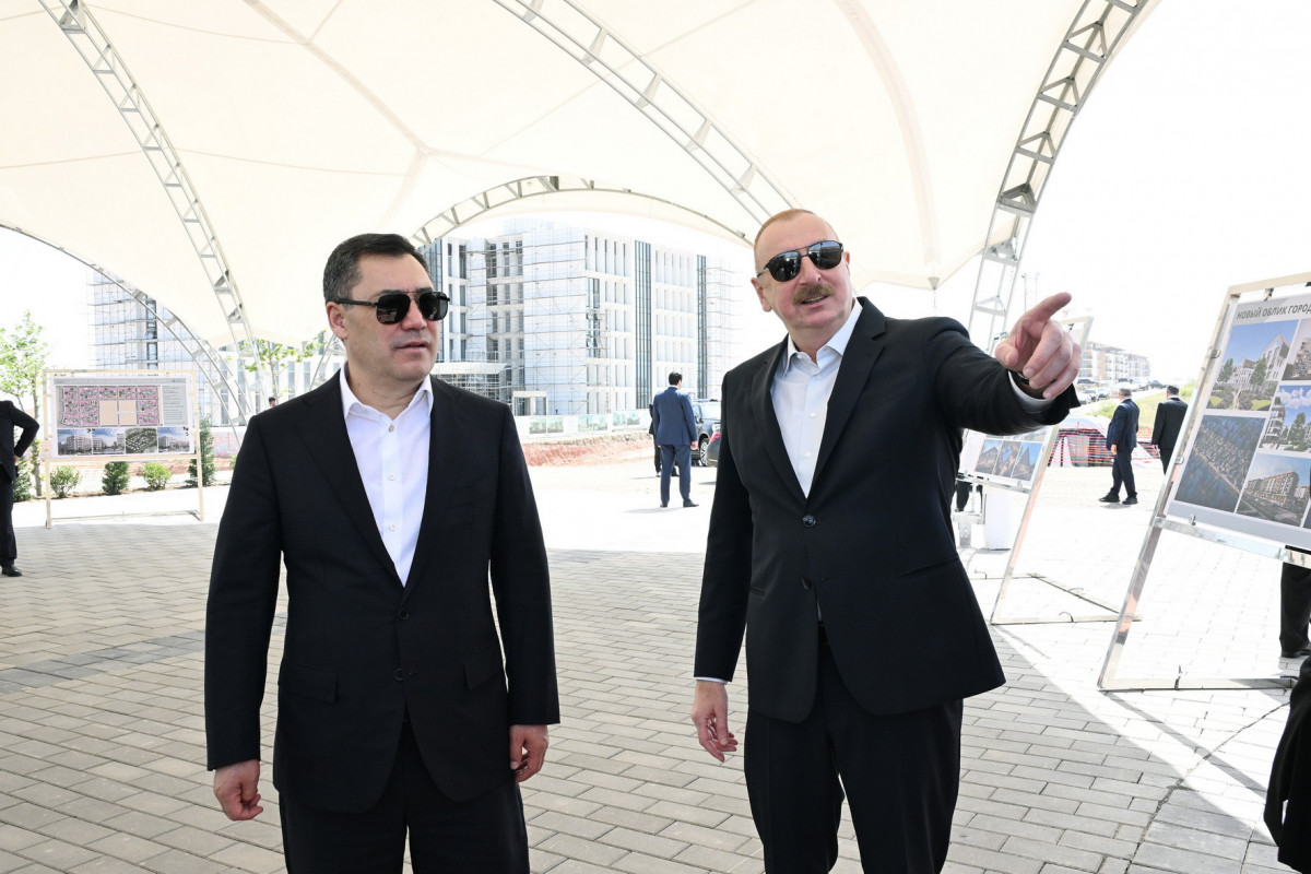 Presidents of Azerbaijan and Kyrgyzstan visited the city of Aghdam-UPDATED 