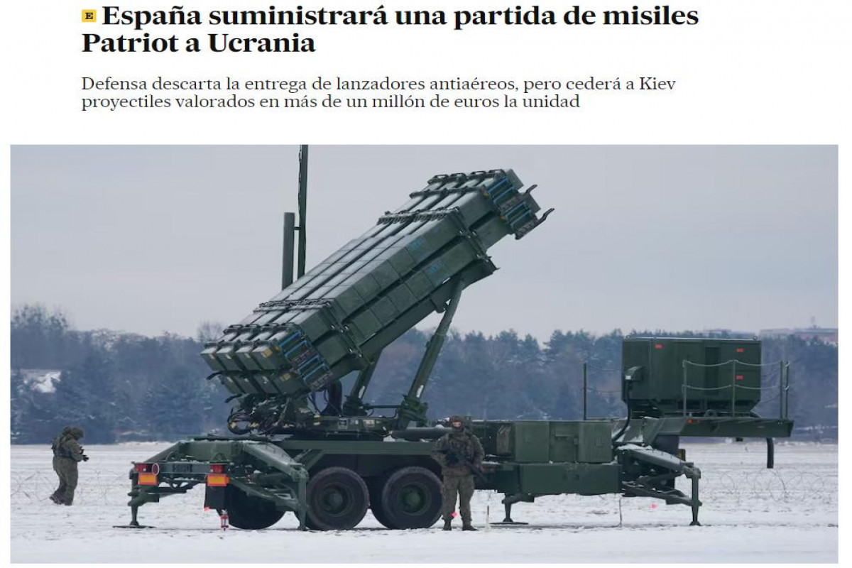 Spain to send Patriot missiles to Ukraine-Media 
