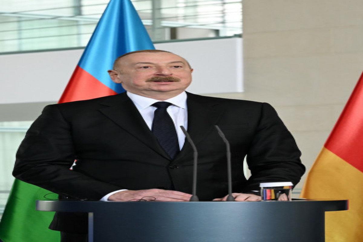President of Azerbaijan Ilham Aliyev and Chancellor of Germany Olaf Scholz held joint press conference-PHOTO -UPDATED 