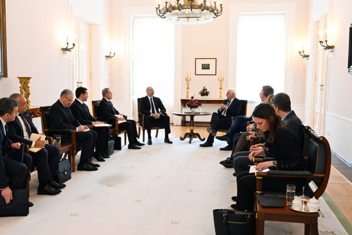 President of Azerbaijan Ilham Aliyev held expanded meeting with President of Germany Frank-Walter Steinmeier-UPDATED-1 