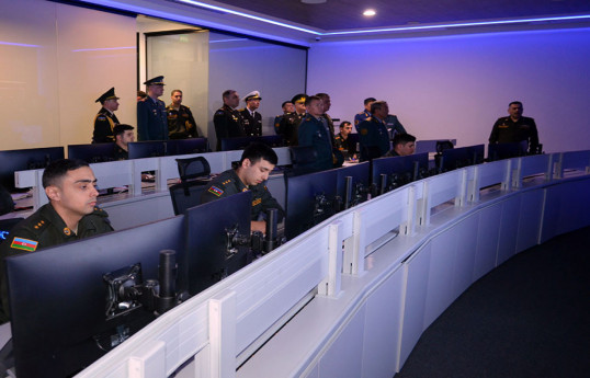 Kazakh first deputy minister of defense visits Central Command Post of Azerbaijan's Air Force