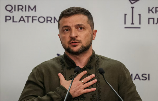 Zelenskiy says Russia targeted gas facilities that secure EU supply
