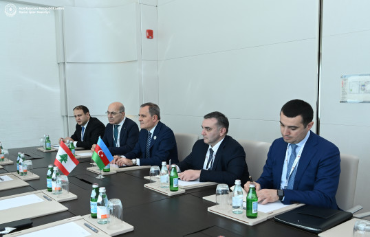 Azerbaijani FM meets with Lebanon's Minister of Foreign Affairs and Emigrants