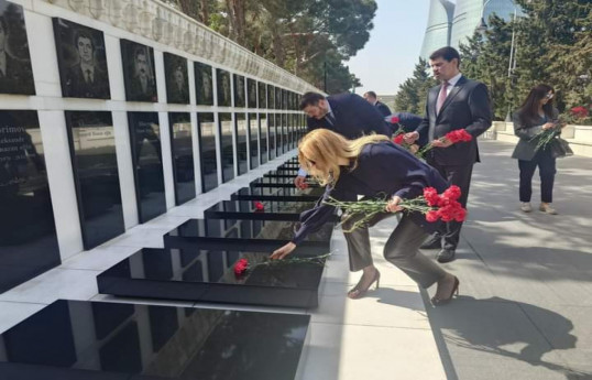 Representatives of Ukraine's Verkhovna Rada visited Azerbaijan's Alley of Martyrs-PHOTO 