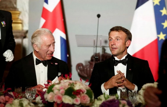 King Charles III and French President Emmanuel Macron