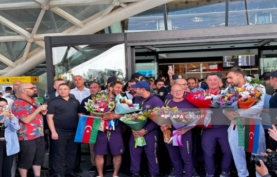 Azerbaijani Olympic champions return to homeland-PHOTO -VIDEO 