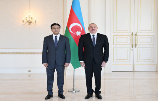 Azerbaijan's President received credentials of the newly appointed ambassador of Pakistan