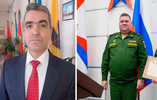 Vyacheslav Akhmedov, Director of Russia's Patriot Park and Major General Vladimir Shesterov