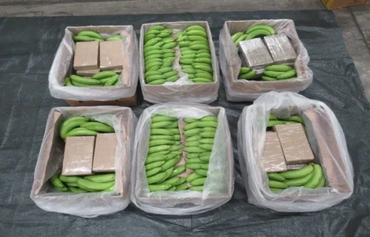 Greek coast guard seizes $1 mln of cocaine hidden in banana cargo