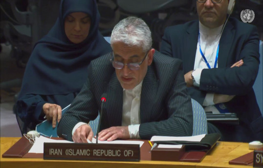Iranian Ambassador and Permanent Representative to the United Nations in New York Amir Saied Iravani