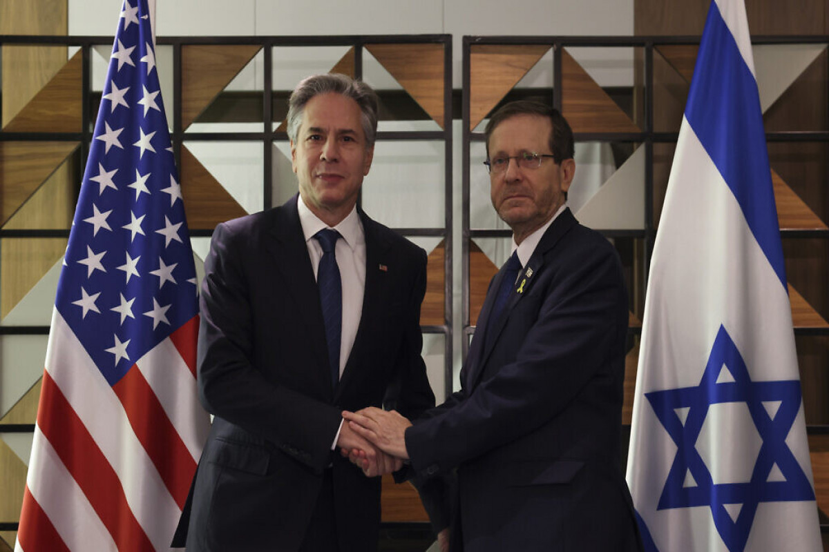 Antony Blinken, U.S. Secretary of State and Isaac Herzog, President of the State of Israel