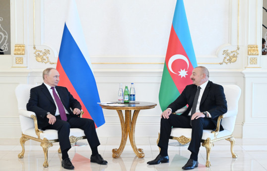 Vladimir Putin, President of the Russian Federation and Ilham Aliyev, President of the Republic of Azerbaijan